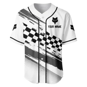 Classic Racer Baseball Jersey, Lightweight Comfort Button Up TFSY63BJ3D005 – White