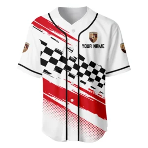 Performance Vehicle Baseball Jersey, Lightweight Comfort Button Up TFSY63BJ3D002 – White