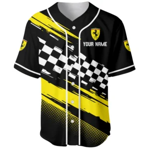 Ultra Sport Vehicle Baseball Jersey, Lightweight Comfort Button Up TFSY63BJ3D010 – Black