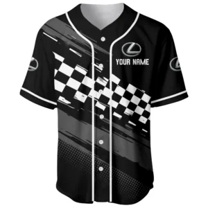 Sports Sedan Baseball Jersey, Lightweight Comfort Button Up TFSY63BJ3D0014 – Black