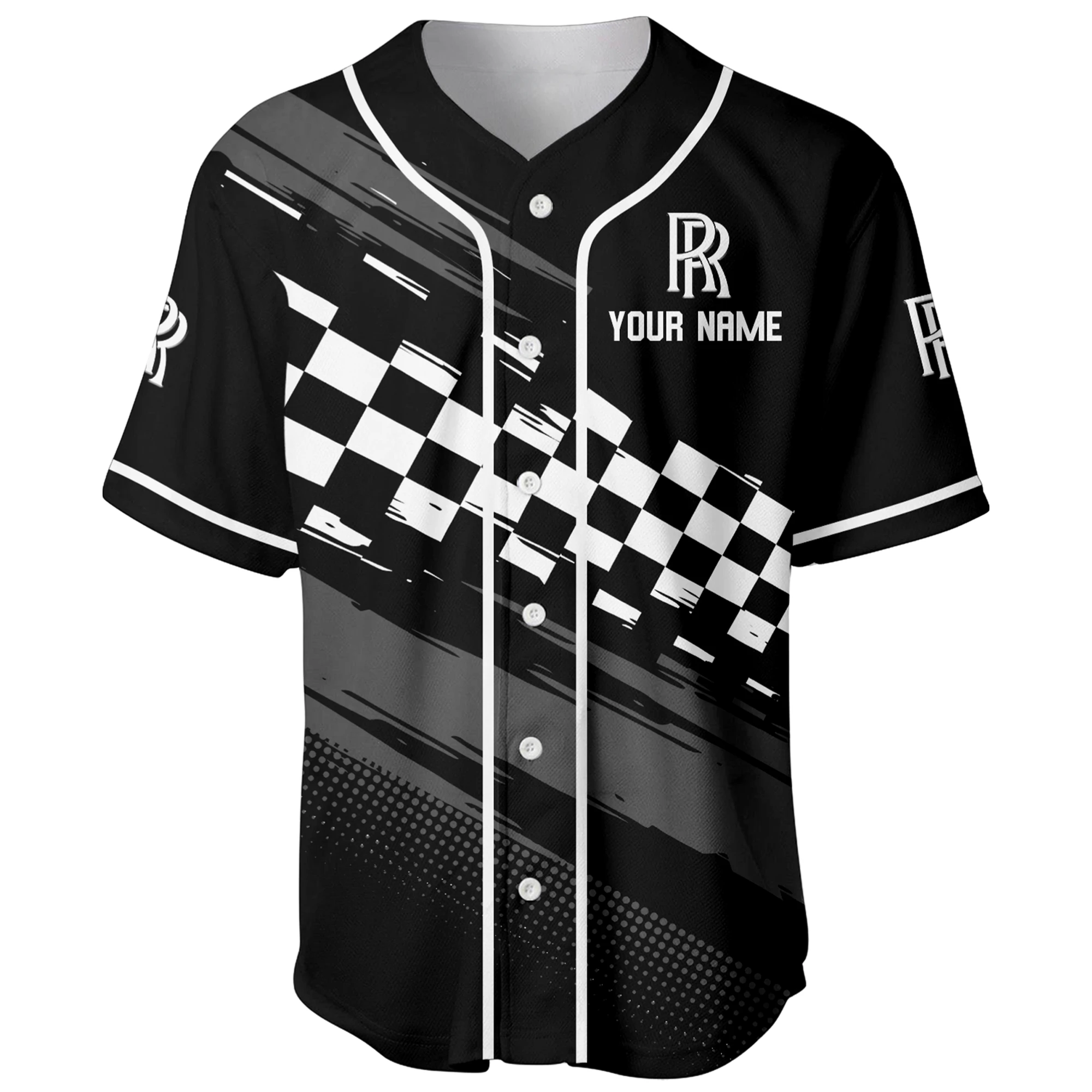Sport Car Baseball Jersey, Lightweight Comfort Button Up TFSY63BJ3D016 – Black Sport Car Baseball Jersey, Lightweight Comfort Button Up TFSY63BJ3D016 – Black