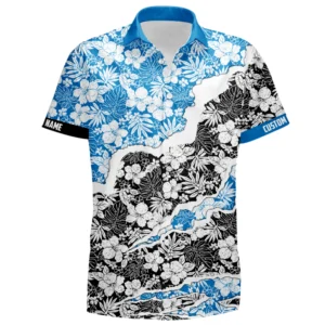 Professional Level Race Car Hawaiian Shirt, Casual Shirt Button Up TFSY7HW027 – Blue Black