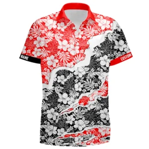 Classic Motor Hawaiian Shirt, Casual Shirt Button Up TFSY7HW034 – Red Black