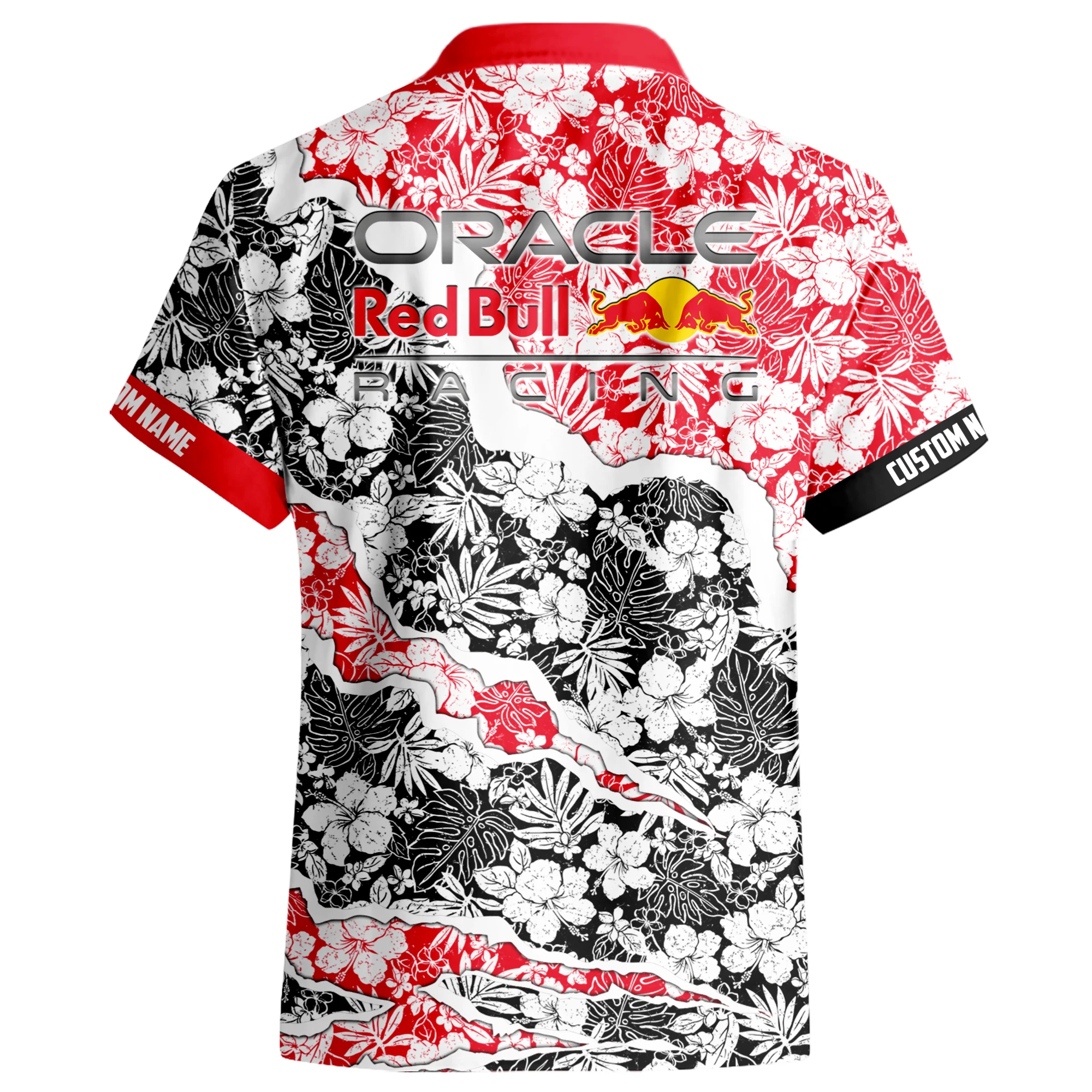 Extreme Performance Car Hawaiian Shirt Button Up Red-Black Extreme Performance Car Hawaiian Shirt Button Up Red-Black